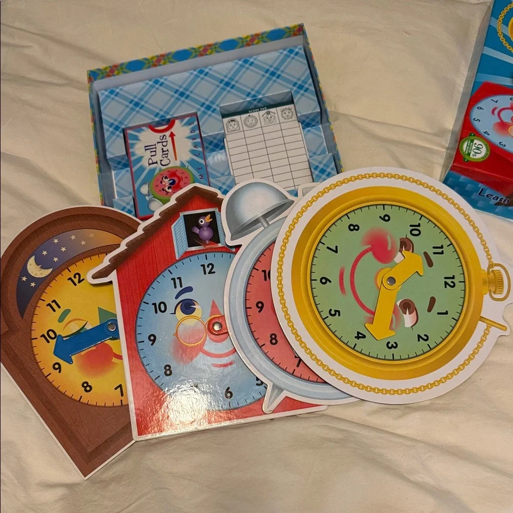 Eeboo Time Telling Game - Blue - Picture 3 of 3